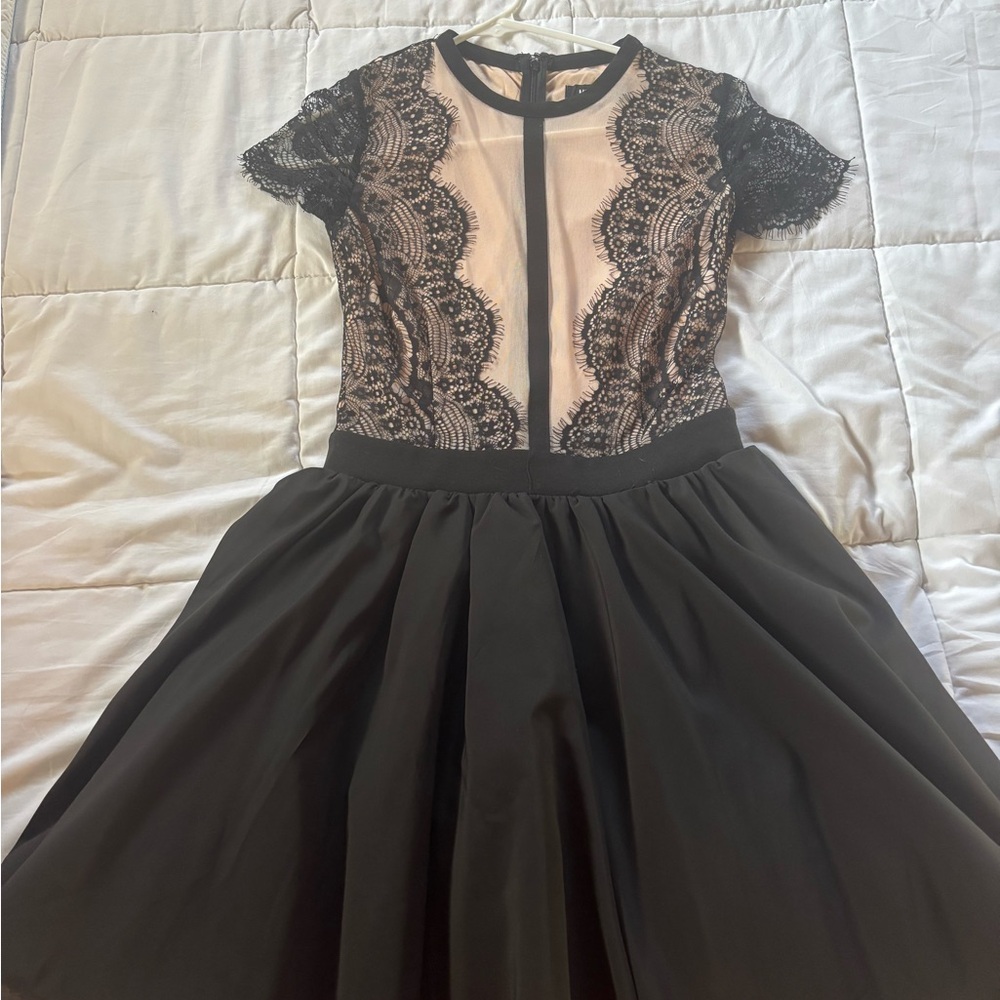Elegant Black Lace Dress